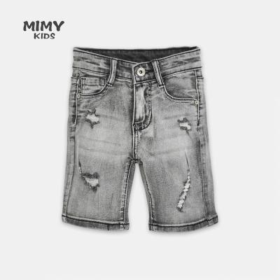 China Breathable New Arrive Design Summer Kids Chic Boys Elastic Waist Shorts Pants Kids Boy Jeans for sale