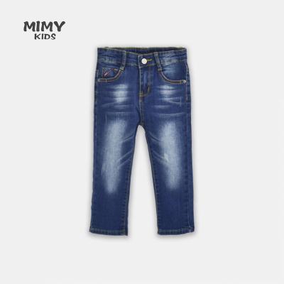 China Wholesale High Quality Breathable Baby Boy Jeans Kids Fashion Pants Design Blue Boy Jeans Causal Pants for sale