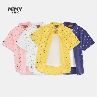 China 2022 New Style Compressed Spring Autumn Wholesale Cartoon Printed Two Pieces Short Sleeve Round Collar Boys Casual T-shirt for sale