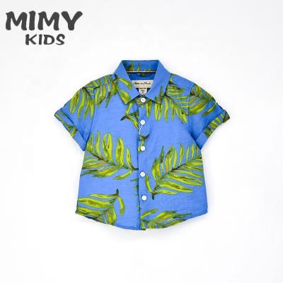 China Latest Design Anti Shrink Casual Shirts Boys Hawaiian Style Shirt For Kids Children 3 Or 8 Years Old Blouse MIMY Kids Clothing Tops for sale