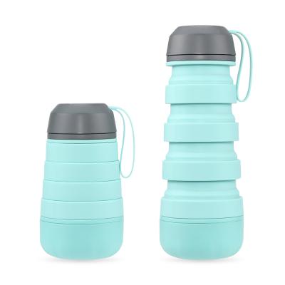 China Good Quality Viable Telescopic Collapsible Water Bottle Silicone Collapsible Bottle for sale