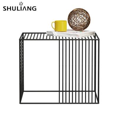 China Modern Design Simple Design Coffee Tea Side Table Iron Table Gold Leg Table Glass Top Center Design Pretty In China for sale