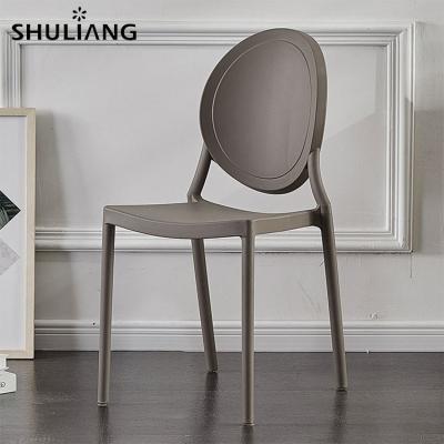 China Wholesale Cheap Modern Stackable Colorful Italian Design Plastic Chairs Without Arms Plastic Chair PP Dining Chair for sale