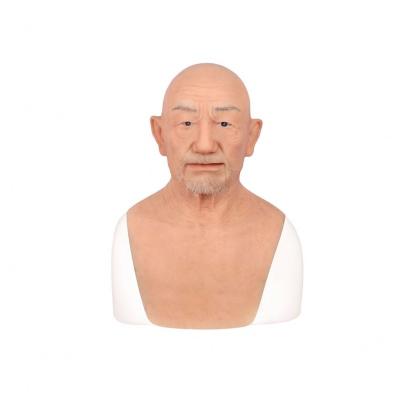 China Premium Realistic William Silicone Full Face Artificial Old Man Face Mask Realistic Printing Realistic yingxu Human Mask For Costume Party for sale