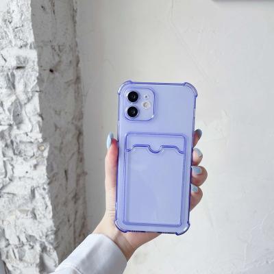 China High suitable protector for iPhone 12 pro iPhone 12 pro cover device soft customiza mobile phone card holder case max color transparent case for sale