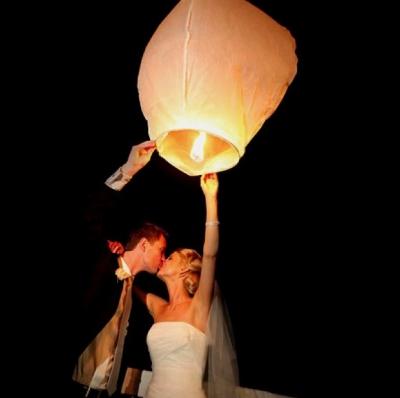 China China High Quality Bamboo Biodegradable Paper Lantern Cheap Chinese Sky Flying Lanterns for sale