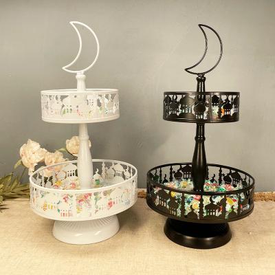 China Muslim Holiday Decoration Amazon Dessert Cake Stand Wedding Tray Table Decoration Eid Ramadan Mubarak Candy Stand For Party for sale