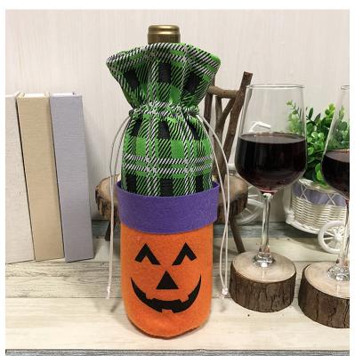 China Activity Decoration Halloween Party Decoration Halloween Red Wine Jacket Child Gift Bag Halloween Red Wine Bottle Bag for sale