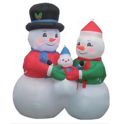 China Children's Christmas Toys/Ourwarm Christmas Snowman Family Decoration Stable Custom Outdoor Yard Reception Outside Explosion Lawn Yard Decorative Led Display Airblown for sale