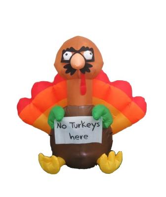 China Kids Christmas Toys / Ourwarm Holiday Stable Decoration Turkey Blow Up Thanksgiving Yard Custom Outdoor Yard Display Led Airblown for sale