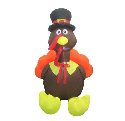 China Children's Christmas Toys/Yard Garden Party Ourwarm Thanksgiving Airblown Outside Lawn Yard Decorative Inflatable Turkey Decoration for sale