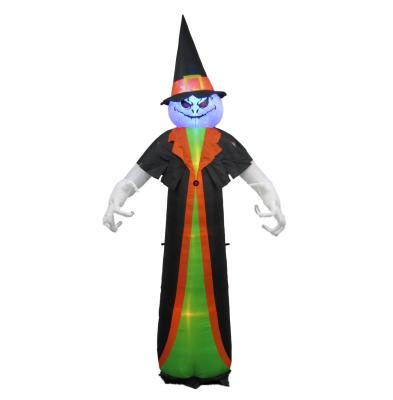 China Eco-Friendly/Waterproof Disposable Ourwarm Halloween Customs Lead Outside Ghost Explosion Lawn Wizard Yard Decorative Display With Witch Hat for sale