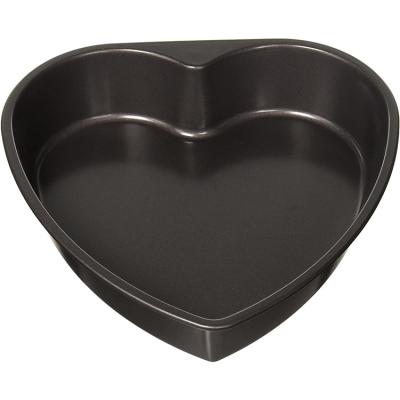 China Viable Best Selling With Love Cake Pan Carbon Steel Nonstick Baking Heart Shaped Pan for sale