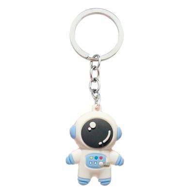 China Eco-Friendly Car Keychain Cute Spaceman Cartoon Astronaut Keychain Girls Key Chain Couple Bag Pendant Gift Key Chain for sale