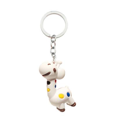 China Eco Friendly Key Chains Giraffes Charms Jewelry Key Chains Hot Sale Pendant Bag Key Chain for sale