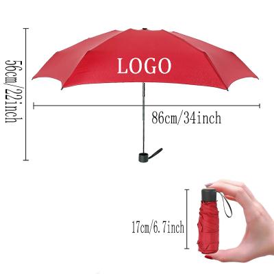 China Mini Pocket Umbrella Women Contemporary Small UV Rain Women Waterproof Travel Folding Umbrellas for sale