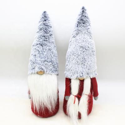 China 100% Handmade Amazon Christmas Decor Factory Wholesale Christmas Couple Plush Gnomes Success for sale