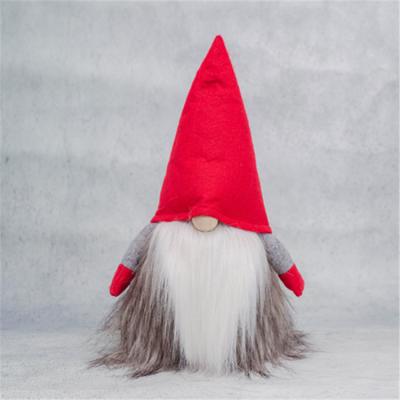 China 100% handmade china manufacrurer of 100% wool felt christmas decor handmade christmas santa gnomes with long beard for sale