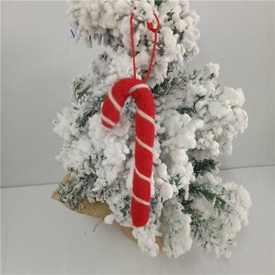 China Christmas Ornament Candy Cane Felt Customized Size for sale