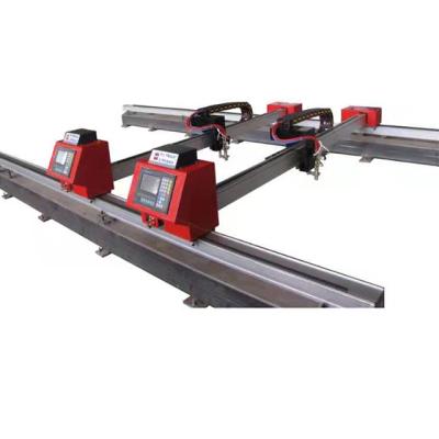 China Two Side Drive Mini Gantry Flame Cnc Plasma Cutting Machine 2300*3000 Size Custom for sale