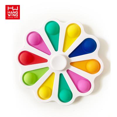 China For Main Hand Spinning Color Toys 2021 New Toy Kids Plastic Bubble Press Stress Worry Relief Stirring fidgety person toys for sale