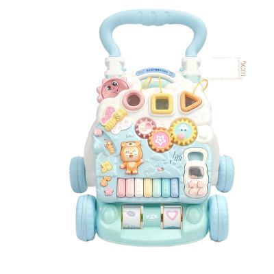 China Price Walkers For Babies Musical Wheels With Cheap Music Flashing Light For Single Baby Push Andador Beber Baby Walker Kids 71.5x54x45cm for sale