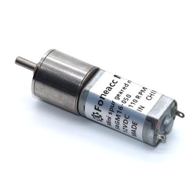 China Gm16 16mm wiper 12v gear motor 16mm gear dc explosion proof motor 3v 6v geared dc motor 16a050 for sale