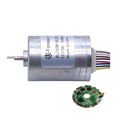 China Bl2838 3.7v Brushless Clipper DC Motor 6000rpm Totally Enclosed for sale