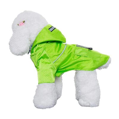 China Lightweight Stocked Poncho Jacket Reflective Pet Hooded Dog Raincoat Raincoat for Small Puppies for sale