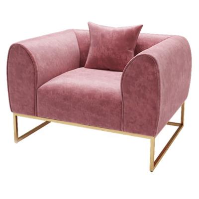 China Custom Luxury Classic Sofa Bed Living Room 2 Seater 3 Piece Pink Chesterfield Velvet Sofa Set for sale