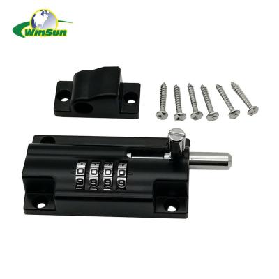 China Contemporary Zinc Alloy Security Door Combination Slide Lock Bolt OEM or ODM Custom Sliding Door Bolt for sale