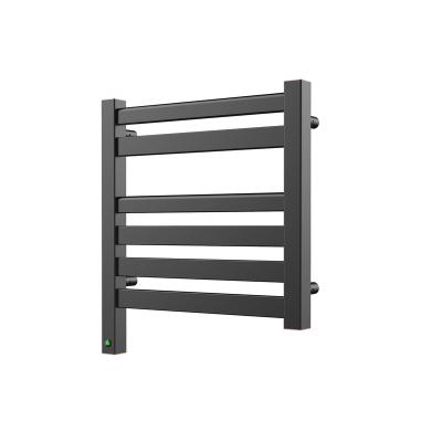 China Heater White Heated Towel Rack Or Black Color Square Tube Switch for sale