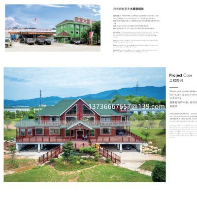 China OYD-20-01 Wooden Villa House  Luxurious  Russian Pine Material for sale