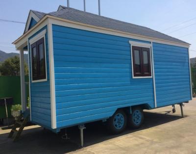 China EUTR-1011 Wooden Trailer House Moveable Water Proof Asphalt Shingles en venta