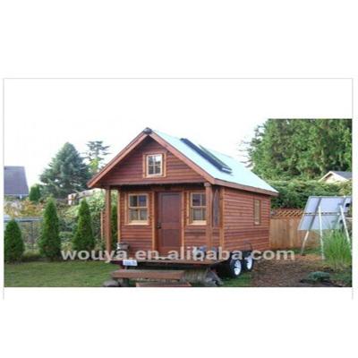 China Movable Wooden Trailer House OYC 004 Solid Wood Boards Eco Friendly for sale