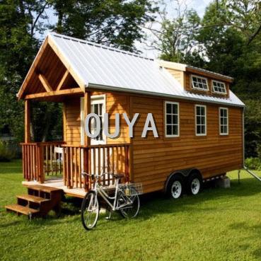 China OYC 022 Wooden Trailer House Trailer Tiny 36mm 47mm Thickness Of Wall for sale