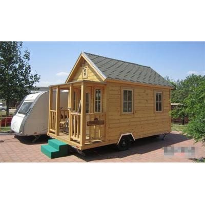 China Home K/D Cabin Wooden Trailer House Frame Steel OYC 010 Asphalt Shingle en venta