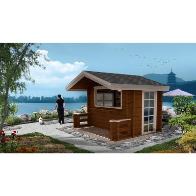 Chine fast food kiosk tourism kiosk prefabricated wooden house à vendre