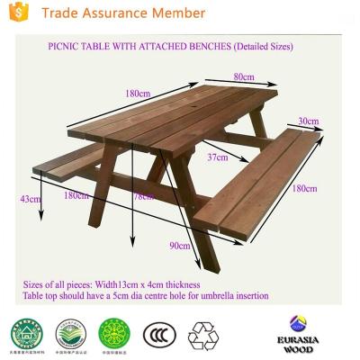 중국 OUYA-232 Garden Wooden Pergola Picnic  Portable  180x180x78cm 판매용