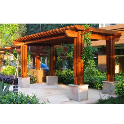 中国 Heat Treated Garden Wooden Pergola OYP033 Heat Treated  Wood Type 販売のため