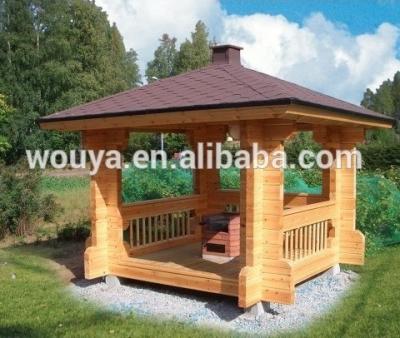 중국 Easy Assemble Wooden Prefab Pavilion OYP 021 Asphalt Shingle Steel Tile 판매용