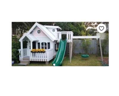 China Hot selling cubby house wooden outdoor playhouse promotion for sale