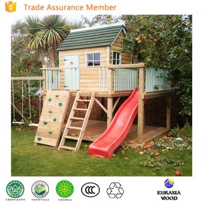 China 2017 best quality kids cubby house wooden playhouse outdoor playhouse promotion for sale