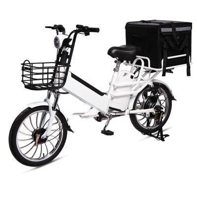 China Standard Two Lithium Batteries 48V350W Motor Brushless Delivery Electric Bicycle for sale