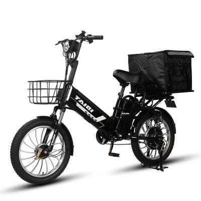 China Electric Man Woman Double Seat Steel Delivery City Bike for sale