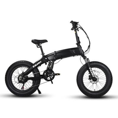 China OEM 20 inch 48v 500w 750w 1000w fat tire plegable ebike aluminum alloy TAIQI U3 electrica foldable bicicleta/folding electric bicycle for sale