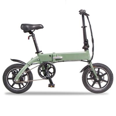 China Multifunctional Type 14 Inch Frame 36V 250W Motor 36V7.5AH Lithium Battery Brushless Foldable Electric Bike AL-ALLOY 6061# for sale