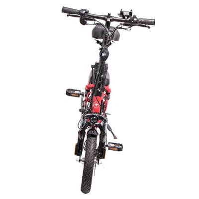 China Multifunction Type 14 Inch Carbon Steel Suspension Frame 48V250W Brushless Motor Foldable Electric Bike for sale