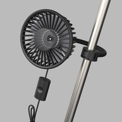 China World's Best Selling Portable Rechargeable Car Fan Air Cooling Powerful DC-5V USB Fan With Clip for sale