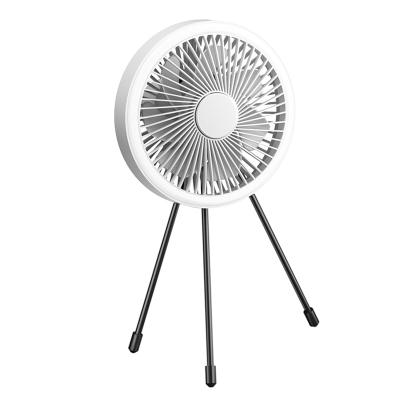 China 2022 New Personal Fan Remote Control Mini Tripod Fan Tent Ceiling USB Rechargeable Outdoor Camping Fan Ring Light with Lightweight Remote Control for sale